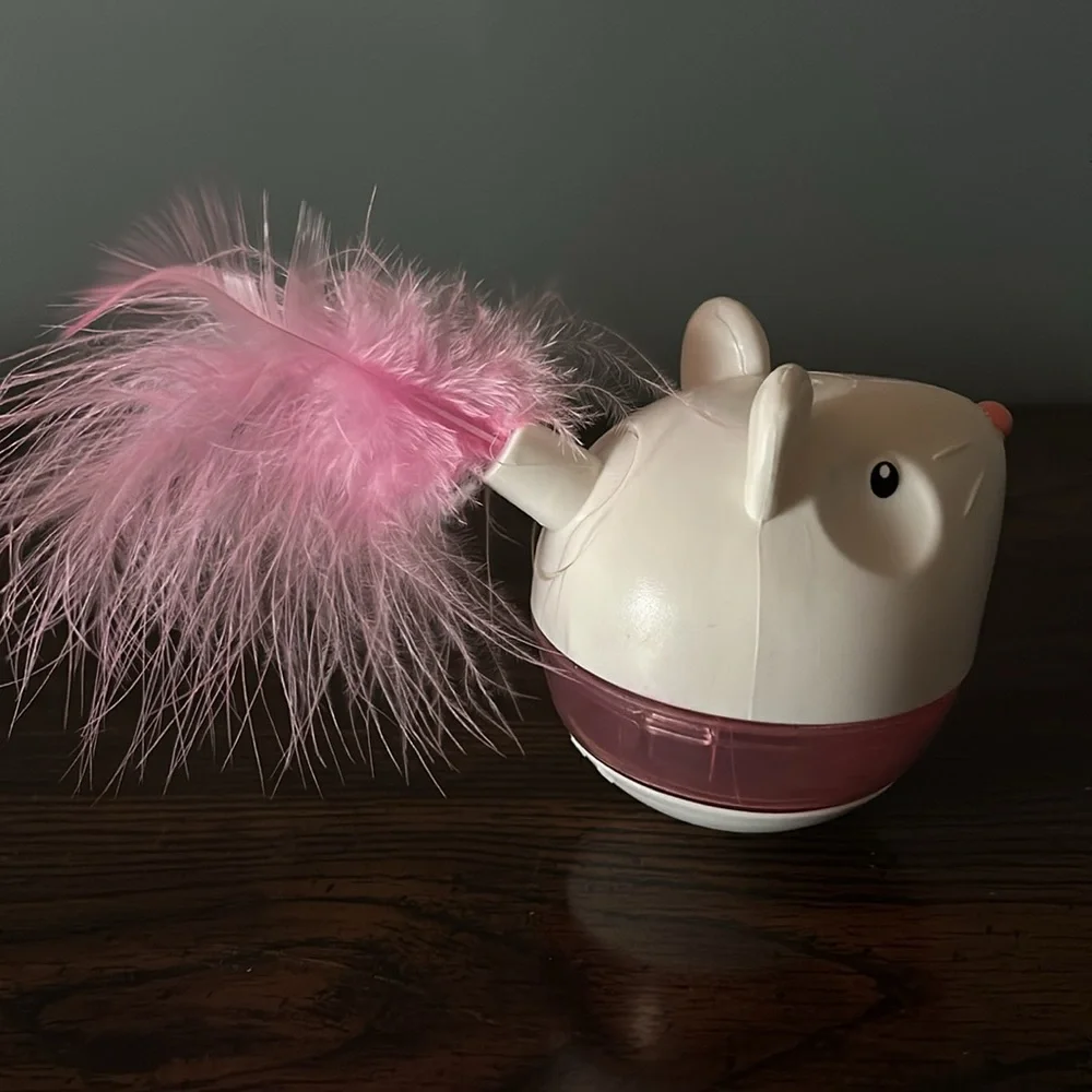 Tipsy mouse cat treat toy